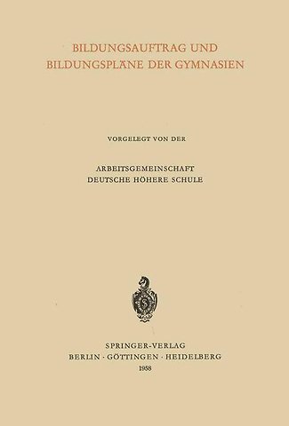 Bildungsauftrag und Bildungspläne der Gymnasien
