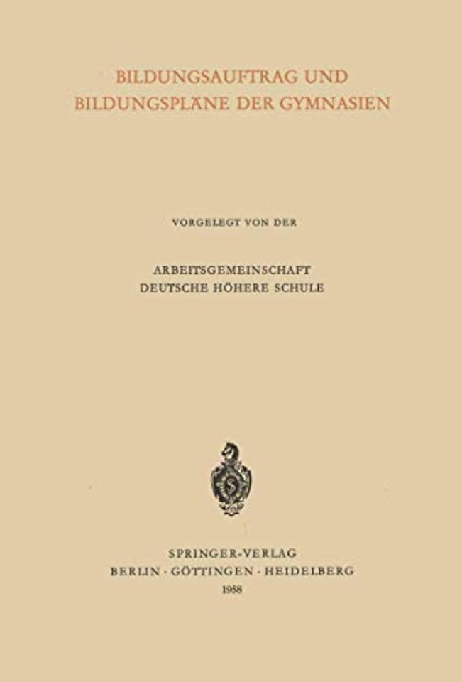 Bildungsauftrag und Bildungspläne der Gymnasien