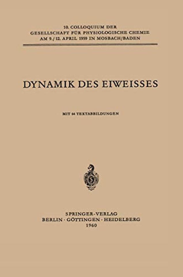Dynamik des Eiweisses