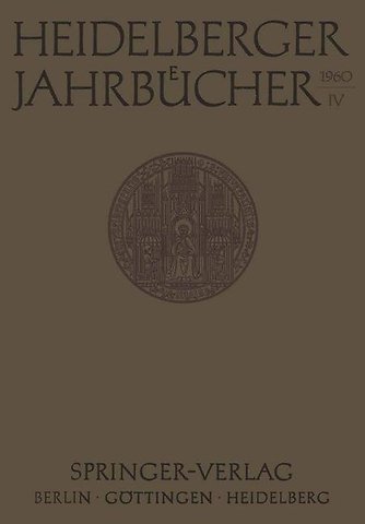 Heidelberger Jahrbücher
