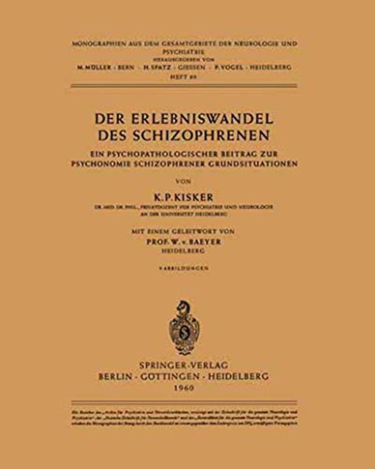 Der Erlebniswandel des Schizophrenen