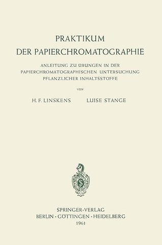 Praktikum der Papierchromatographie