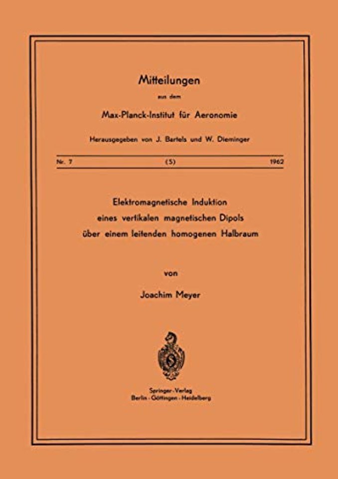 Elektromagnetische Induktion eines vertikalen magnetischen Dipols über einem leitenden homogenen Halbraum