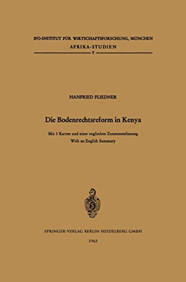 Die Bodenrechtsreform in Kenya