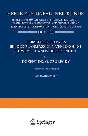 Derzeitige Grenzen bei der Planmässigen Versorgung Schwerer Handverletzungen