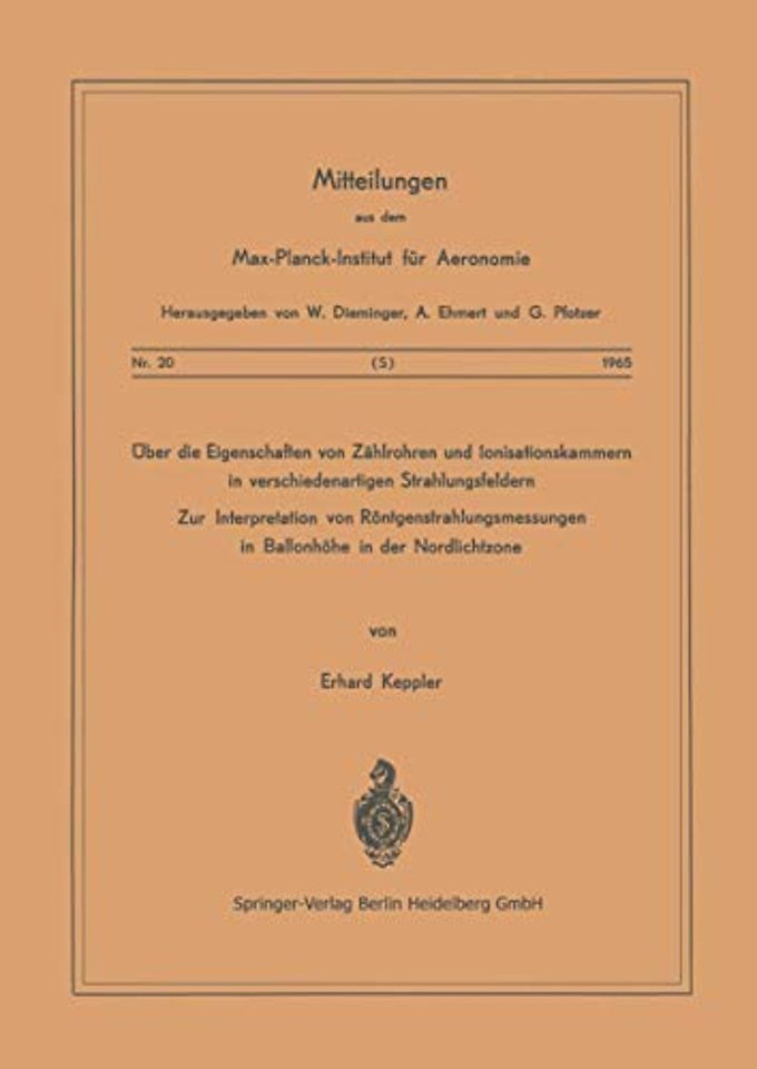 Über die Eigenschaften von Zählrohren und Ionisationskammern in verschiedenartigen Strahlungsfeldern