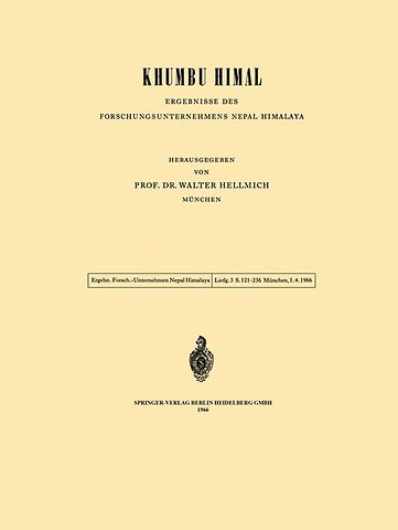 Khumbu Himal — Ergebnisse des Forschungsunternehmens Nepal Himalaya