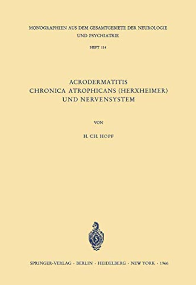 Acrodermatitis Chronica Atrophicans (Herxheimer) und Nervensystem