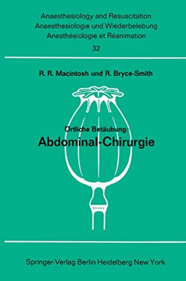 Örtliche Betäubung: Abdominal- Chirurgie