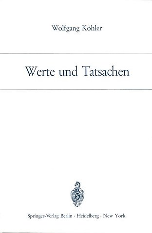 Werte und Tatsachen