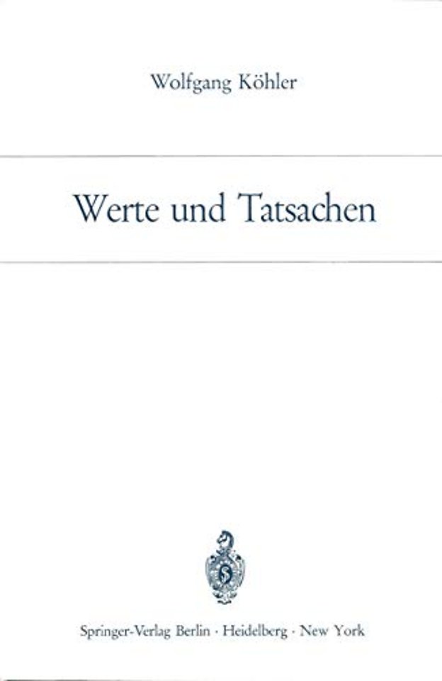 Werte und Tatsachen