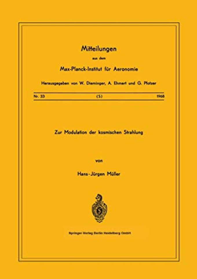 Zur Modulation der kosmischen Strahlung