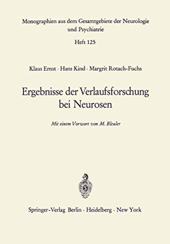 Ergebnisse der Verlaufsforschung bei Neurosen