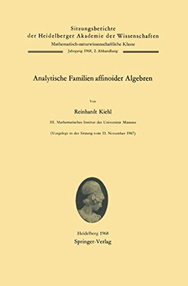 Analytische Familien affinoider Algebren