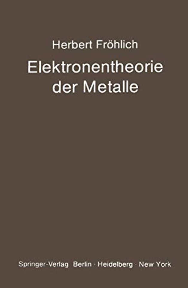 Elektronentheorie der Metalle
