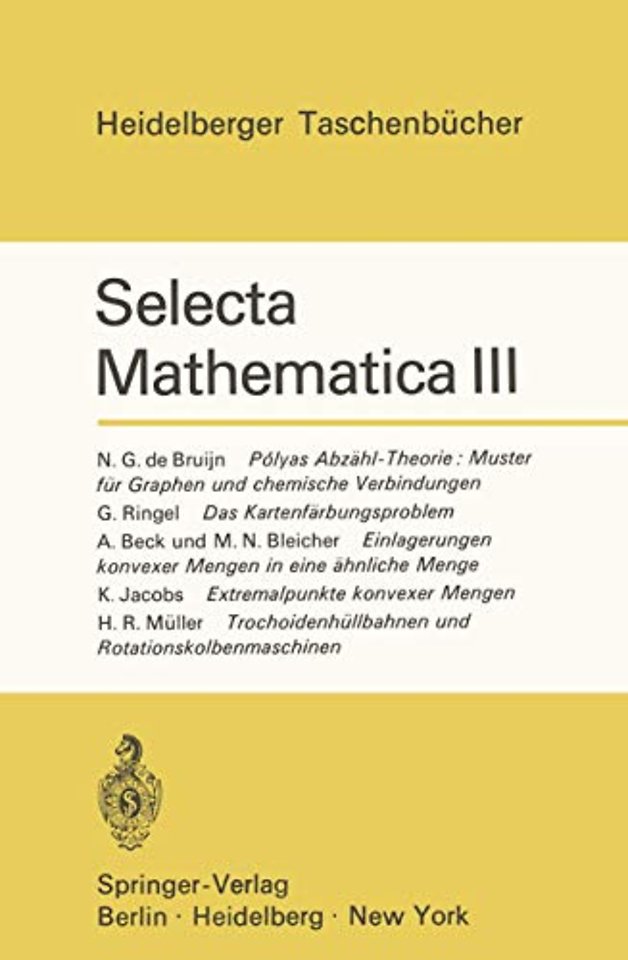 Selecta Mathematica III