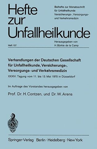 Verhandlungen der Deutschen Gesellschaft für Unfallheilkunde, Versicherungs-, Versorgungs- und Verkehrsmedizin e.V.