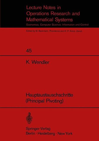 Hauptaustauschschritte (Principal Pivoting)