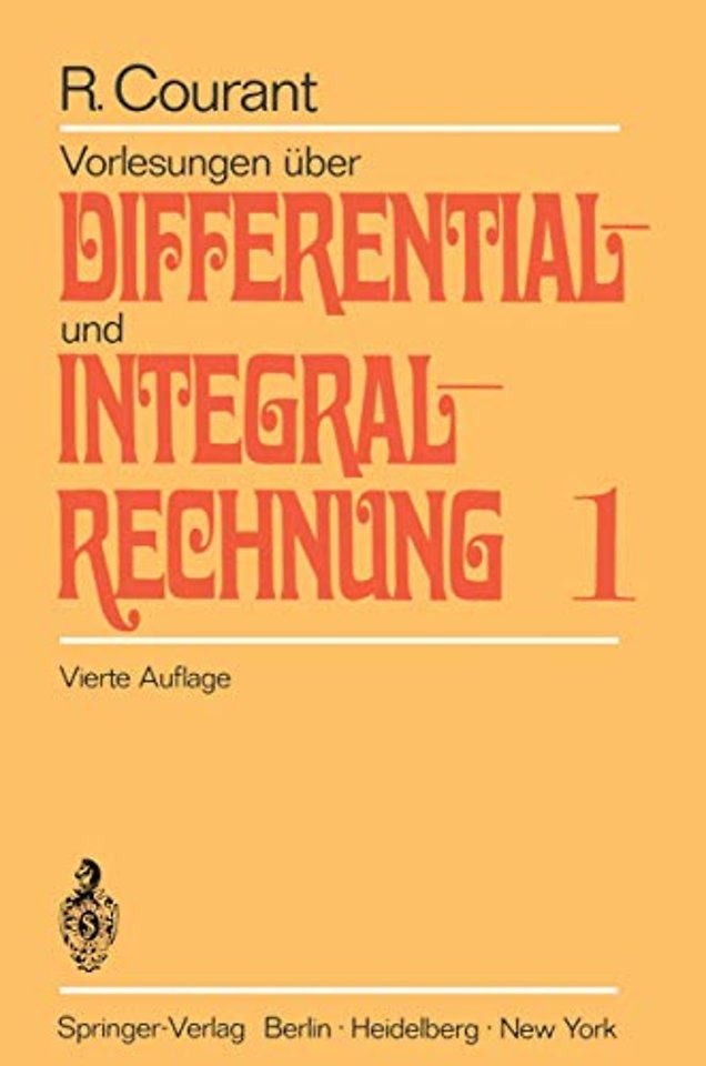 Vorlesungen über Differential- und Integralrechnung