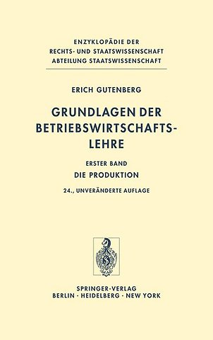 Grundlagen der Betriebswirtschaftslehre
