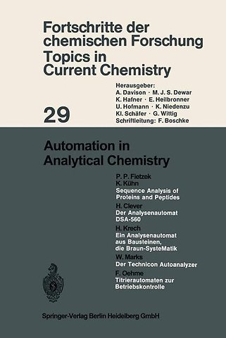 Automation in Analytical Chemistry