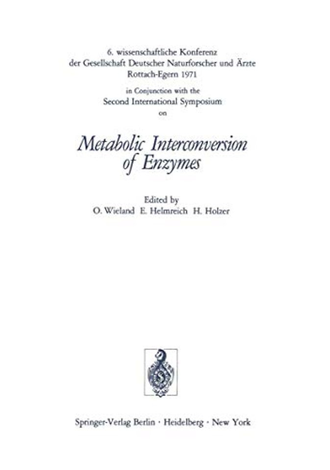 Metabolic Interconversion of Enzymes