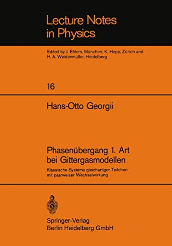 Phasenübergang 1. Art bei Gittergasmodellen