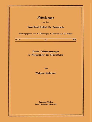 Direkte Teilchenmessungen im Morgensektor der Polarlichtzone