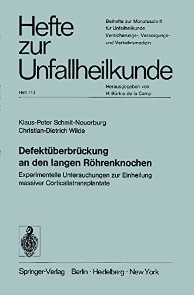 Defektüberbrückung an den langen Röhrenknochen