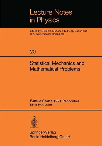 Statistical Mechanics and Mathematical Problems