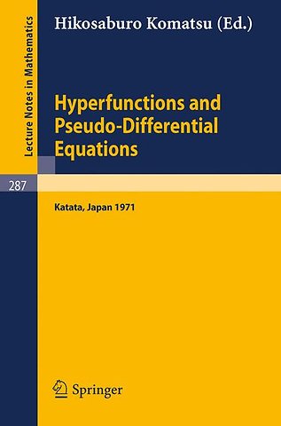 Hyperfunctions and Pseudo-Differential Equations