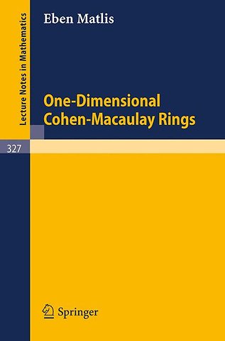 One-Dimensional Cohen-Macaulay Rings