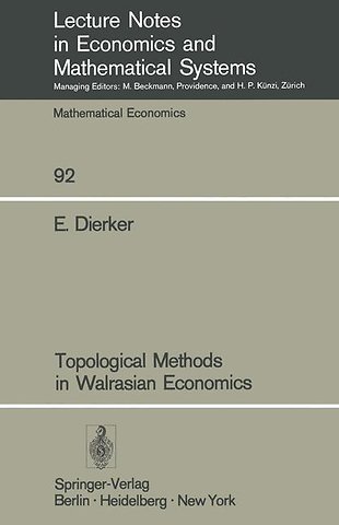 Topological Methods in Walrasian Economics