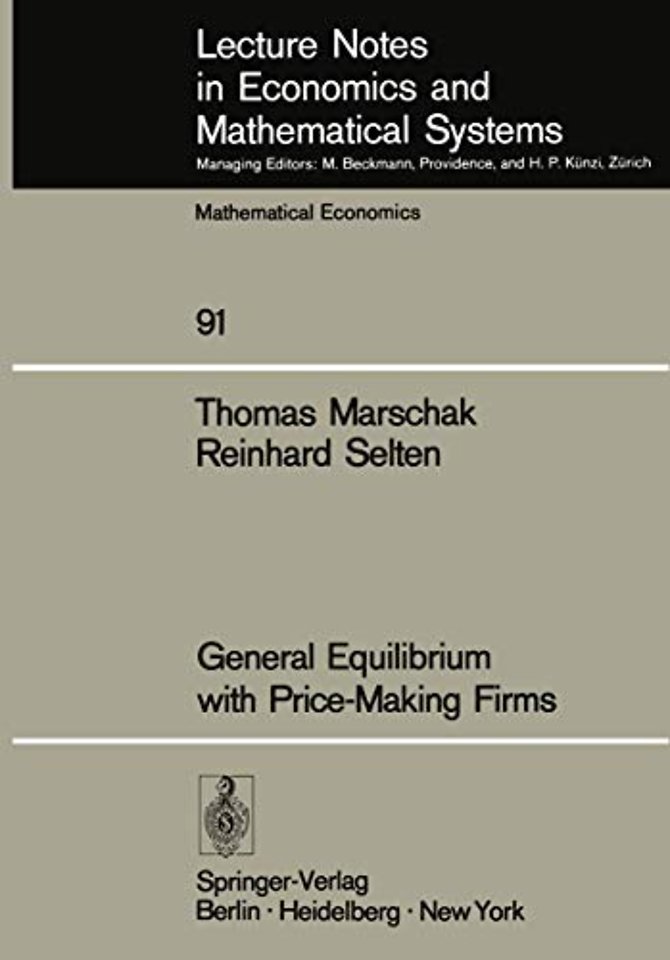 General Equilibrium with Price-Making Firms