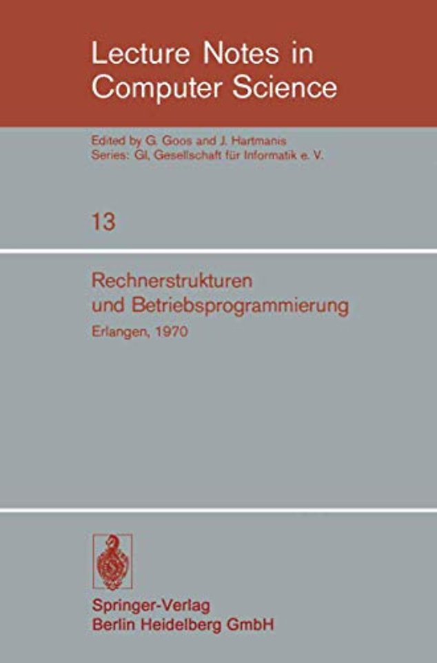 Rechnerstrukturen und Betriebsprogrammierung