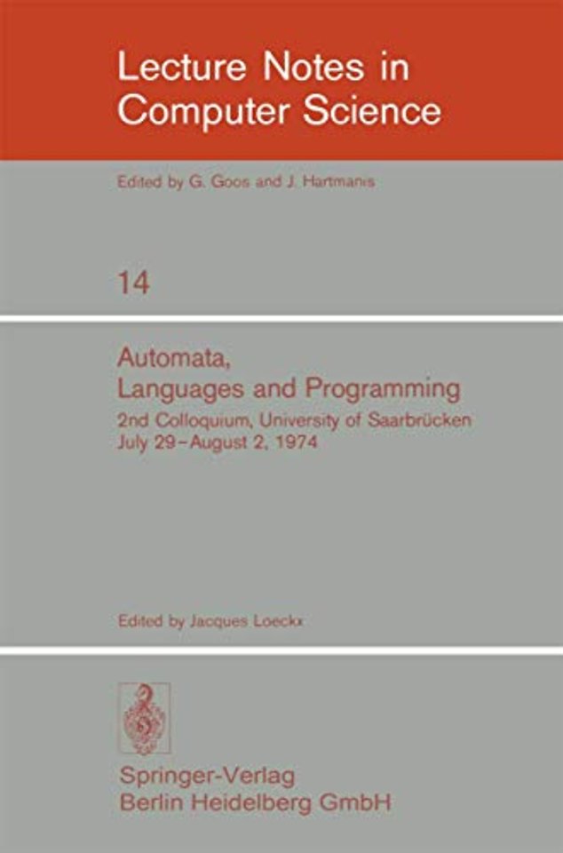 Automata, Languages and Programming