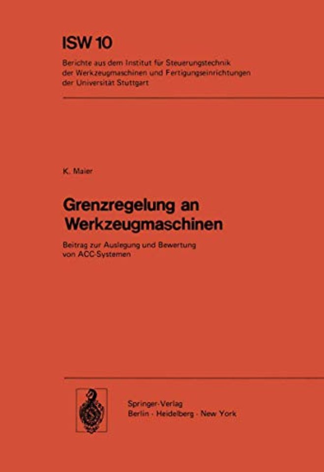 Grenzregelung an Werkzeugmaschinen