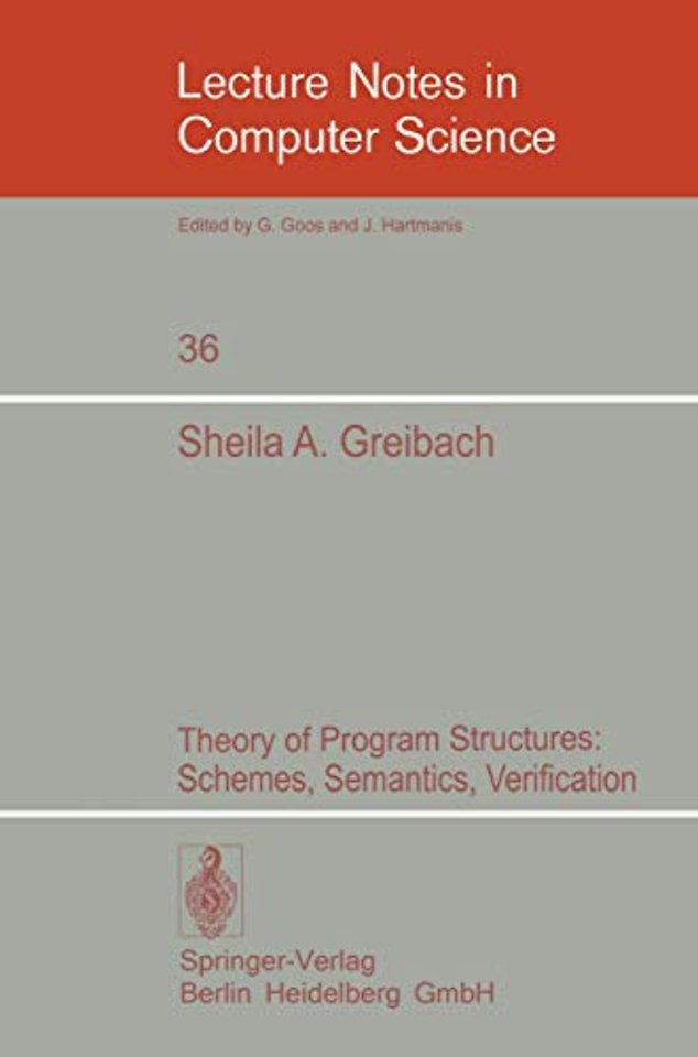 Theory of Program Structures