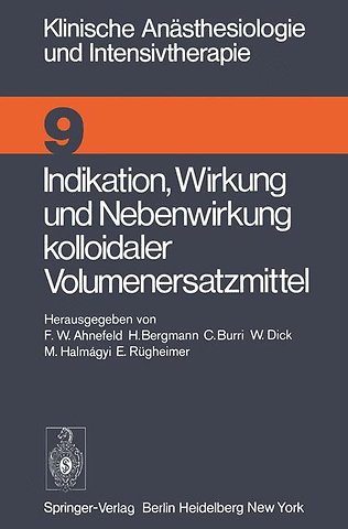 Indikation, Wirkung und Nebenwirkung kolloidaler Volumenersatzmittel