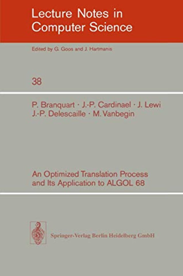 An Optimized Translation Process and Its Application to ALGOL 68