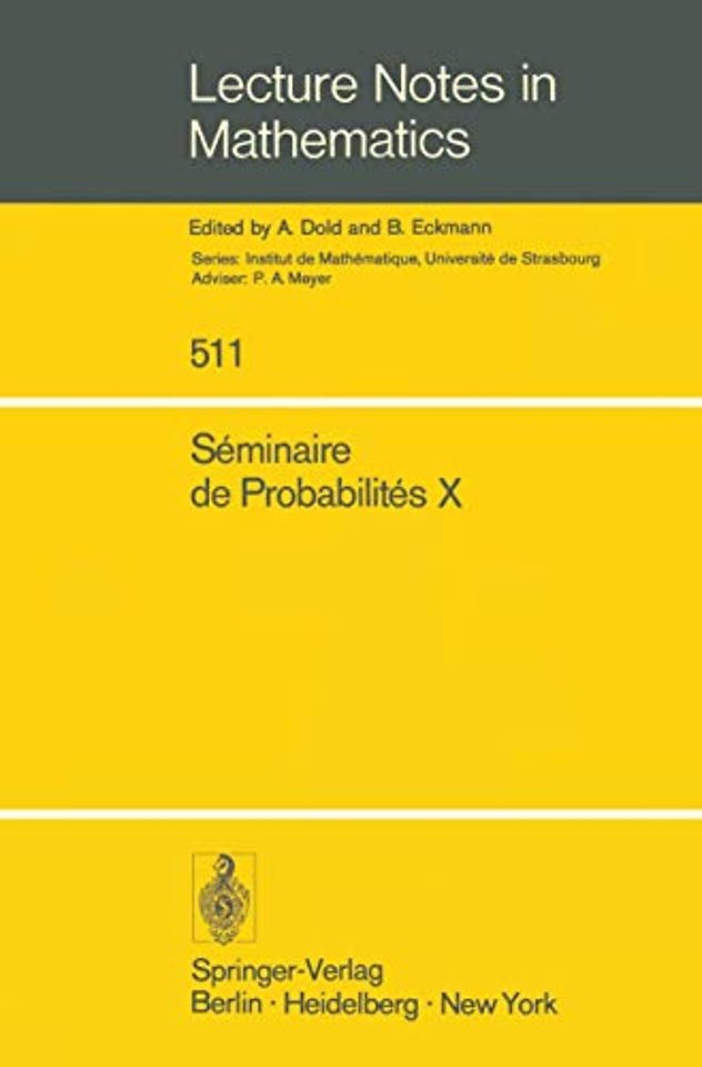 Séminaire de Probabilités X