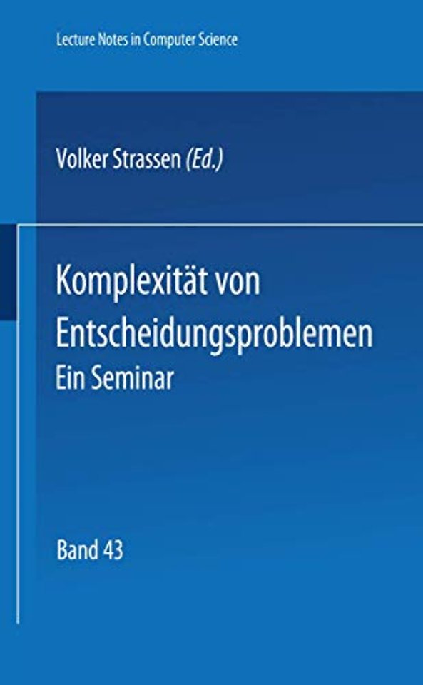 Komplexität von Entscheidungsproblemen