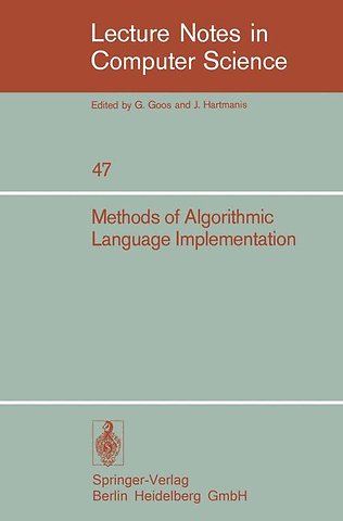 Methods of Algorithmic Language Implementation