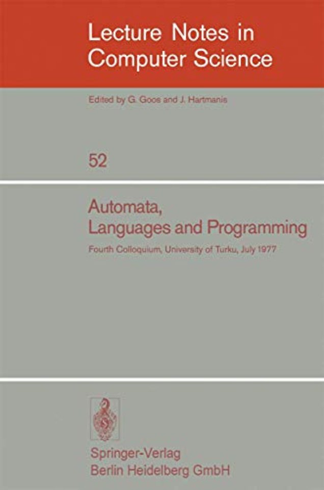 Automata, Languages and Programming