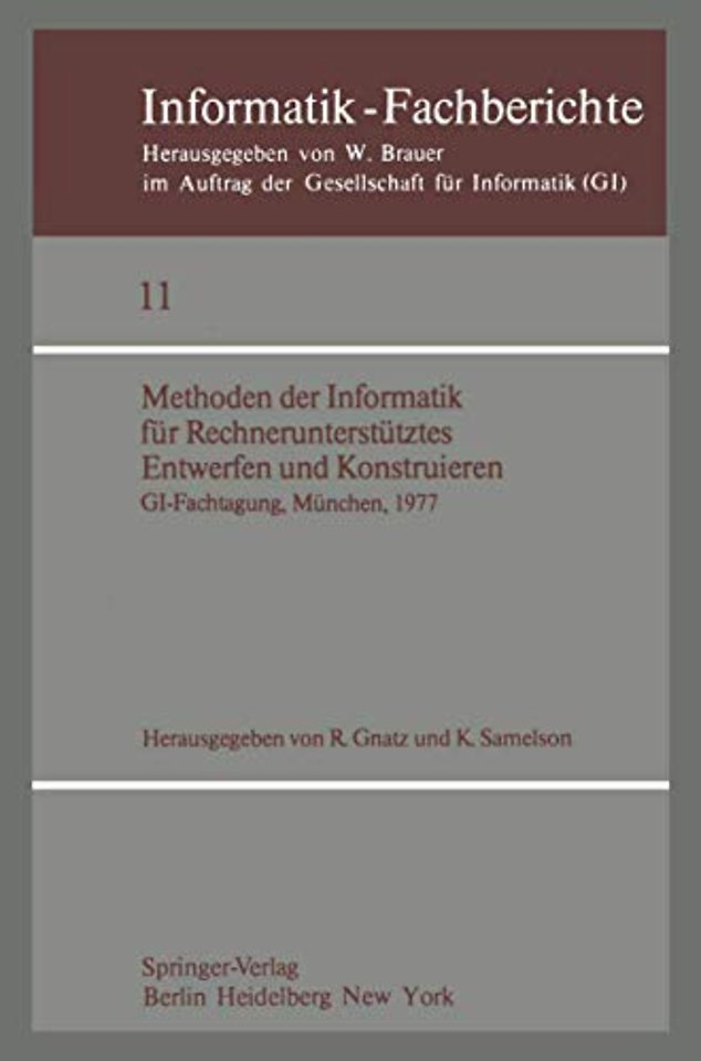 Methoden der Informatik für Rechnerunterstütztes Entwerfen und Konstruieren