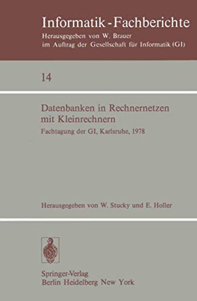 Datenbanken in Rechnernetzen mit Kleinrechnern