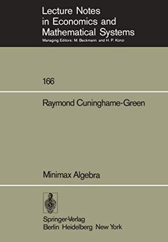 Minimax Algebra