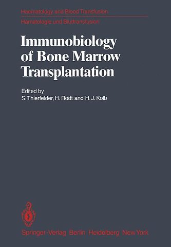 Immunobiology of Bone Marrow Transplantation