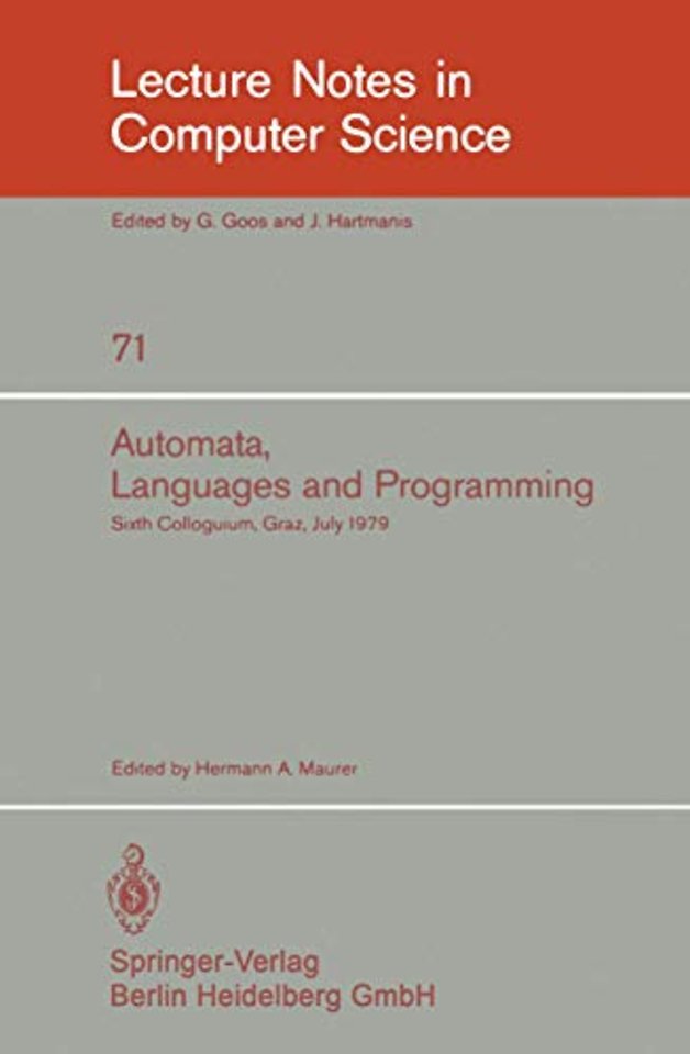 Automata, Languages, and Programming