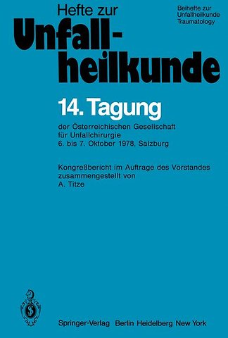 14. Tagung der Österreichischen Gesellschaft für Unfallchirurgie